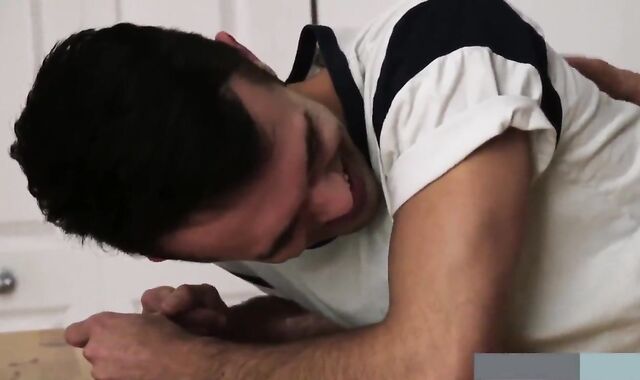 elder Step-Brother Uses Junior Step-Brother's facehole & wazoo