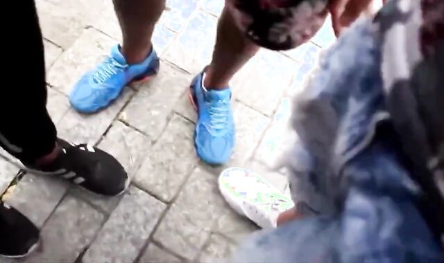 Blonde dude acquire 2 dark-hued jizz-shotguns moist