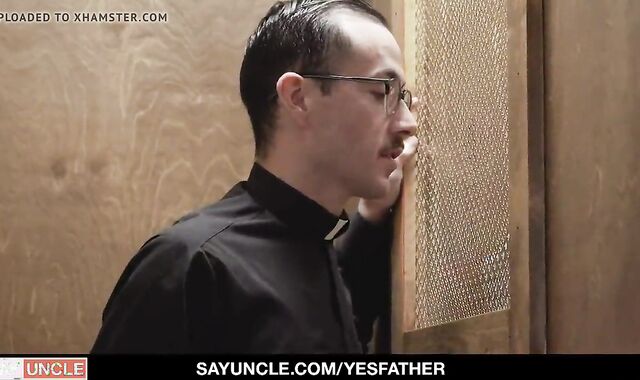 Strung Up Priest acquires oral job-job In Confessional