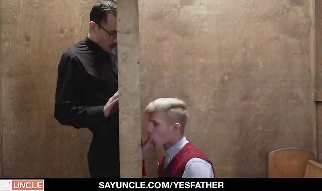 Strung Up Priest acquires oral job-job In Confessional