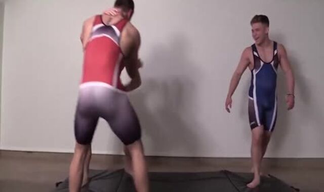 Grappling Friends wank off Colt Mclaire Tyler Hanson And D