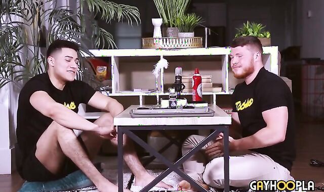 Gay-For-Pay salami Loses Ass-Hole CHASTITY! Spin group-lovemaking Act!