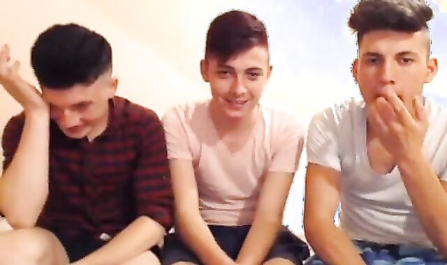 3 pretty heterosexual Romanian boyz Go fag, superb bones - grubby butts