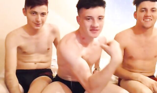 3 pretty heterosexual Romanian boyz Go fag, superb bones - grubby butts