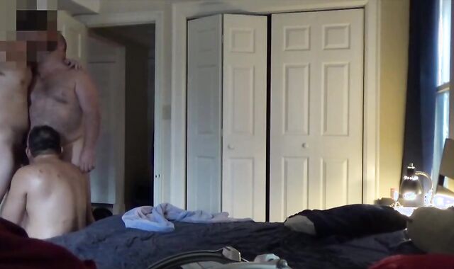 SPITROASTED BY two DAD HAIRY MEN