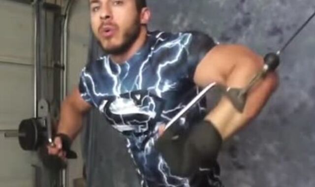 Michael Works Out & Jacks Off