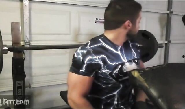 Michael Works Out & Jacks Off