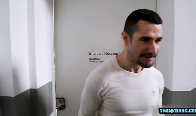 ample lollipop lad bootie stab With ball semen explosion