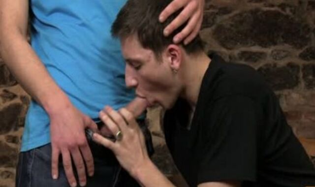 2 faggot fellows Who don't Stop deep throating And brown sphincter-drill