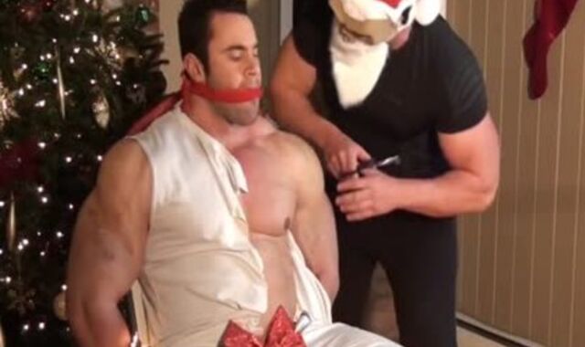 Christmas restrain bondage