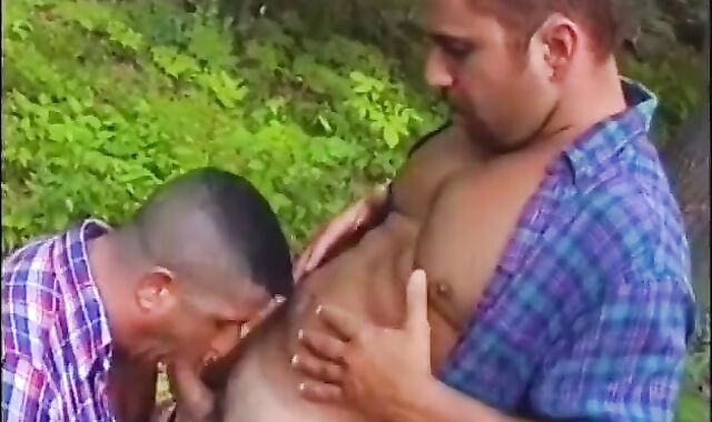 2 spectacular men gargle One one greater quantity Off In The Forest