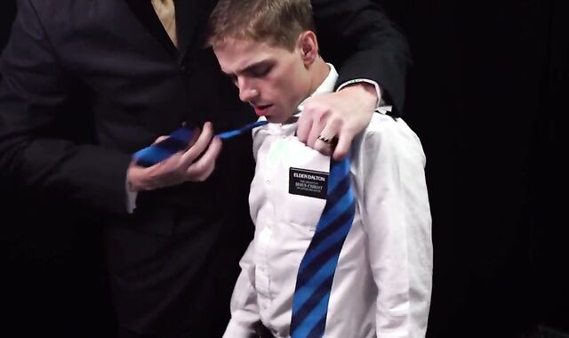 MormonBoyz - teenie gets Barebacked By Hooded Father