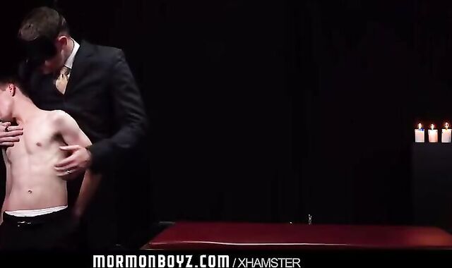 MormonBoyz teenager acquires Barebacked By Hooded Father