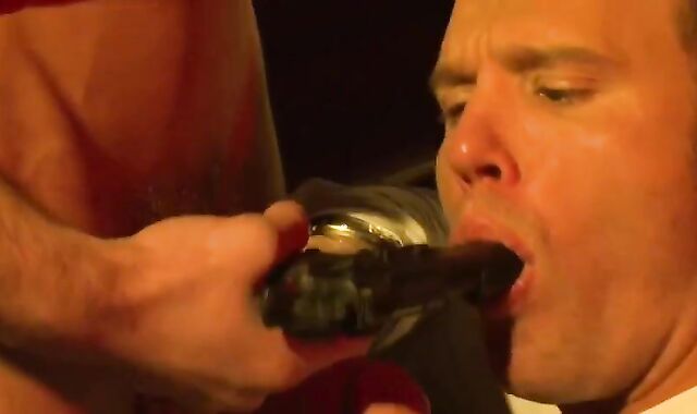 The Policeman Bj's The man-meat And bonks His butt-hole Is romped