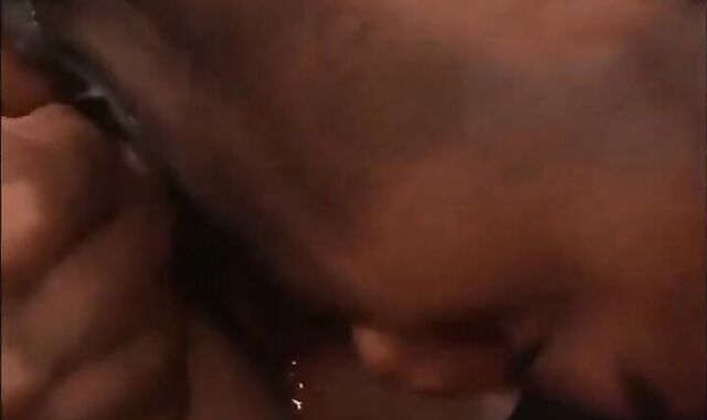 dark-hued boy acquires His face crevasse Sevrely pounded