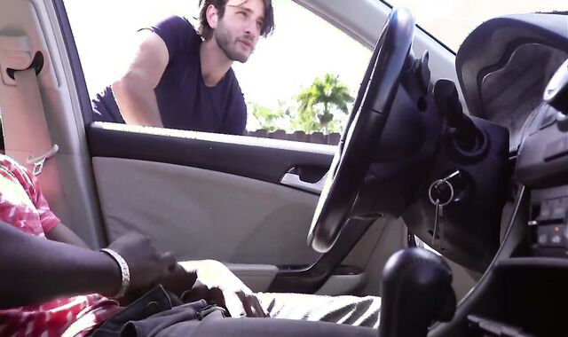 teenie Sees A darksome teenager fap off In Camper