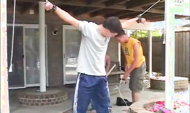 nubiles restrain bondage Outdoor