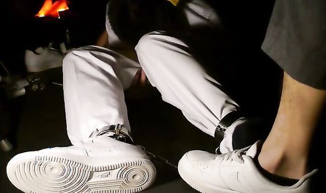 Schoolgirl youngster With saucy Nike Sneaker pleasure