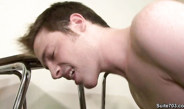 Boys Stiff at Work: Uncircumcised lollipop Jesse Jordan asslicking