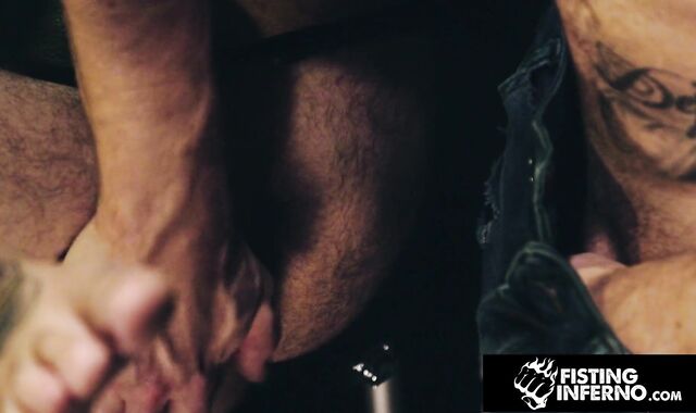 FistingInferno - dom Father Breeds Inked Slave bi-atch