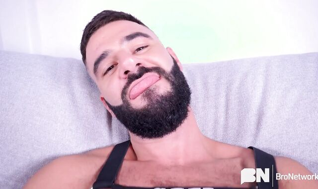 HotAFmen: Solo unshaved spanish in cut-offs slammed rock-hard