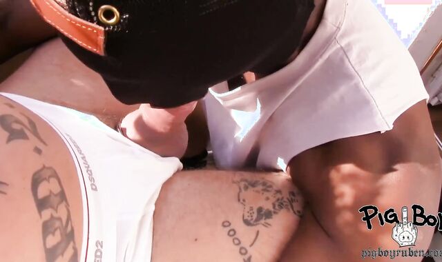 INKED UP MUSCULAR PIG SCREWS DARK-HUED MEGA-SLUT MASCULINE