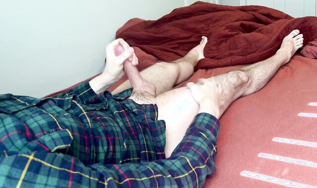 Perceiving lazy, tugging my man rod in the early afternoon