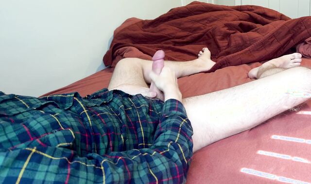 Perceiving lazy, tugging my man rod in the early afternoon