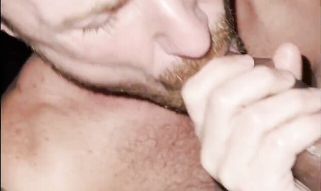 Ball-Gagged & Tucked by nine.six" BIG BLACK COCK