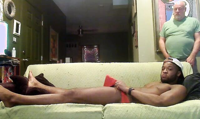 KennieJai gets caught masturbating off