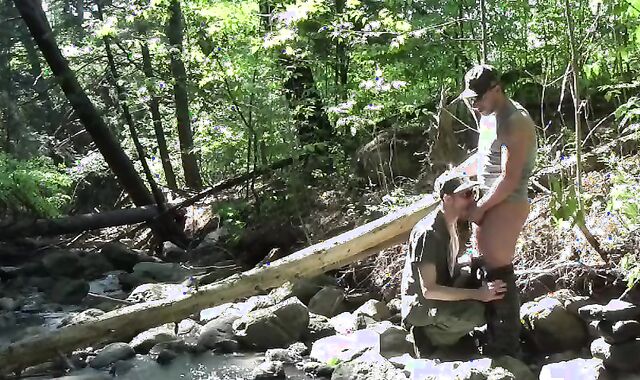 Couple # 12.six Military in the Woods