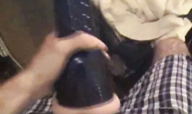 School Schoolgirl in Liberate Trunks Strokes Off With Fleshjack