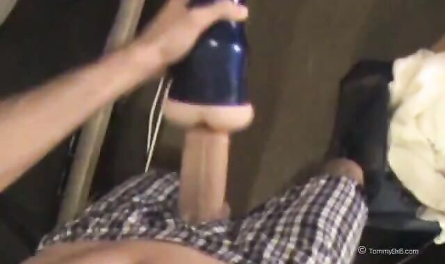 School Schoolgirl in Liberate Trunks Strokes Off With Fleshjack