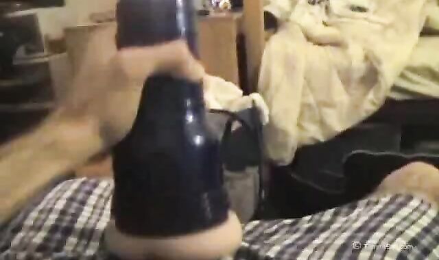 School Schoolgirl in Liberate Trunks Strokes Off With Fleshjack