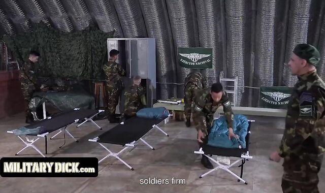 Military Dick - Uber-Cute Latino Stud Oral's A Bunch Of Penetrate-Slams And Takes Them In The Backside For Being Late