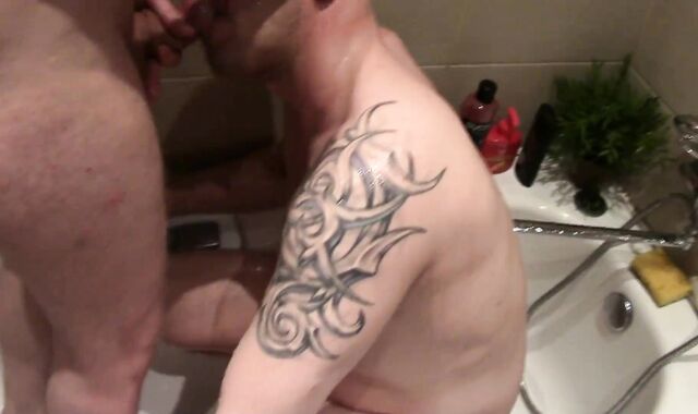 Continuation GANG INHALE FRENZY - GANG URINATING - three masculines take turns pissing on me with spanks