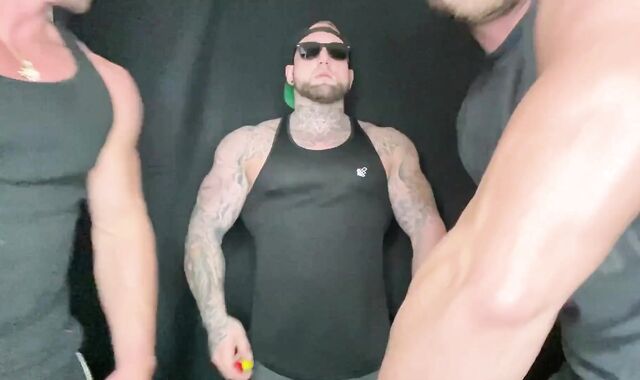 three ALPHAS DOMINATE & JIZM ON YOU