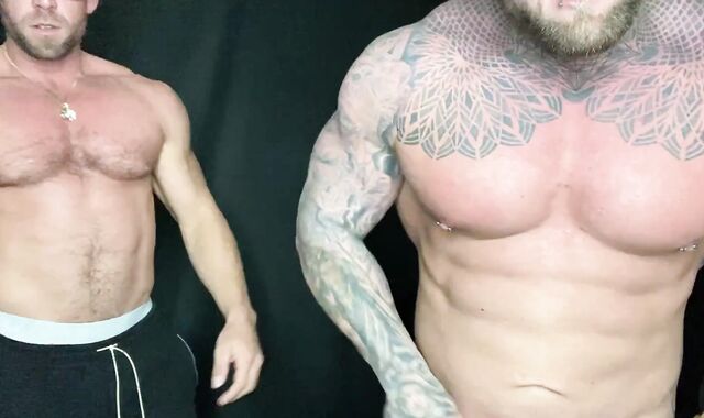 three ALPHAS DOMINATE & JIZM ON YOU