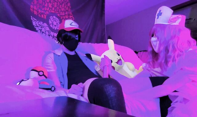 Pokemon Femboy Drill: Ash Ketchum x Nurse Fun