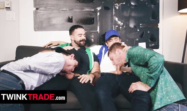 Step Sons-In-Law Benjamin Blue & Edward Terrant Have A Naughty Plan To Creep Out For A Party - Lad Trade