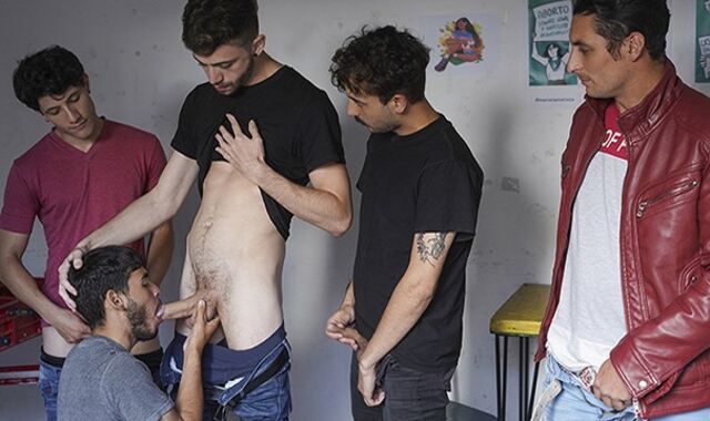 Very First-Timer Latino Matias Gets Used As Cum Squirt After four Latino Bears Drilled Him Rock-Stiff - Latin Leche