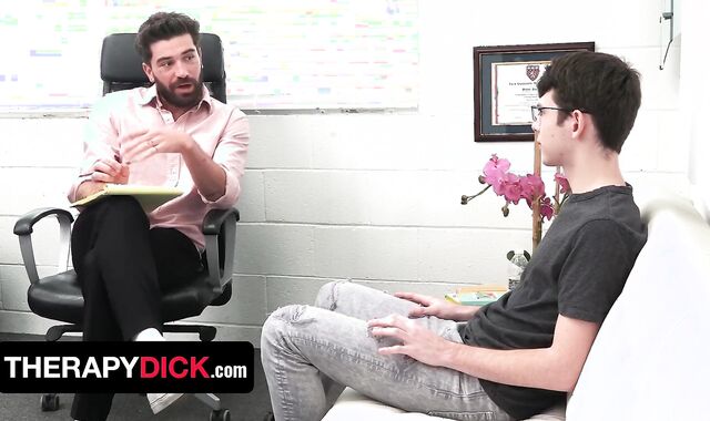 Ultra-Mischievous Twink Patient Dakota Lovell Admits His Humid Wishes To Furry Stud Therapist Chris Damned - Therapy Jism-Shotgun