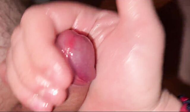 Old-School and feet massage before nice mitt job with big and ample jizz shot