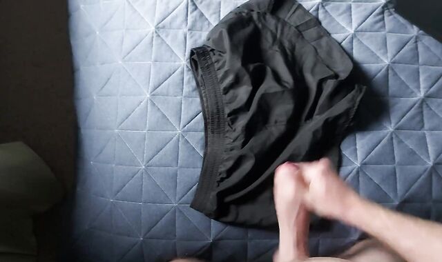 Was insane after a run so I glazed my cut-offs in jizz