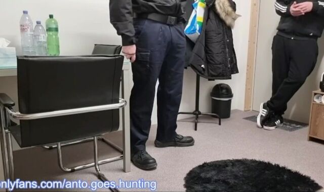 Hetero Lonely Security Employee Tempted