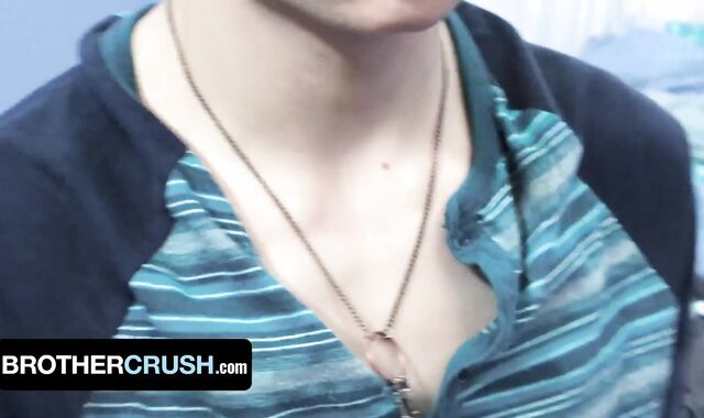 Virginal Fellow Austin Xanders Takes His Yam-Sized Step Bros Hefty Pulsating Prick And Super-Hot Spunk - BrotherCrush