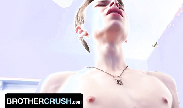 Virginal Fellow Austin Xanders Takes His Yam-Sized Step Bros Hefty Pulsating Prick And Super-Hot Spunk - BrotherCrush