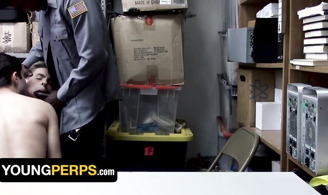 two Twink Studs Britain Wesbury & Nathaniel Burts Take Meaty Dark-Hued Boy Meat For Stealing - Youthful Perps