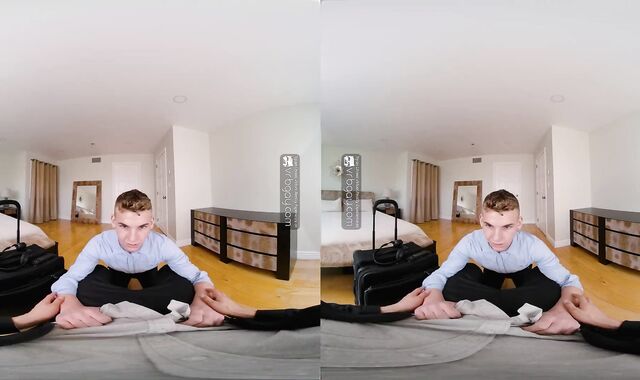 VRB Homosexual Sans A Protection hotel venture with crimson-scorching youngster fag Jack Waters VR Porno