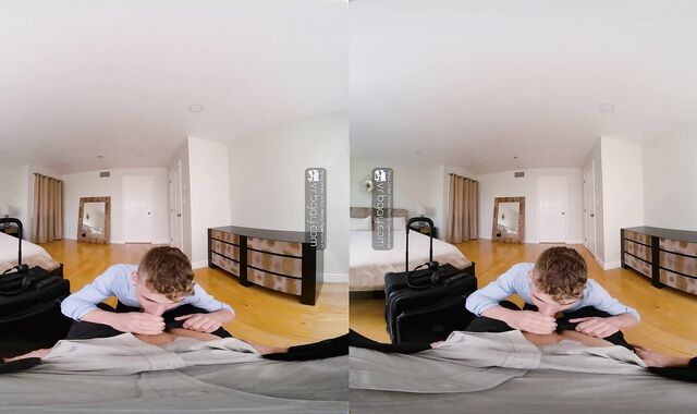 VRB Homosexual Sans A Protection hotel venture with crimson-scorching youngster fag Jack Waters VR Porno